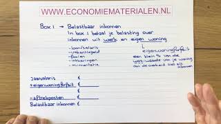 Box 1 Het belastbaar inkomen berekenen versie 1 economiematerialen [upl. by Iglesias]