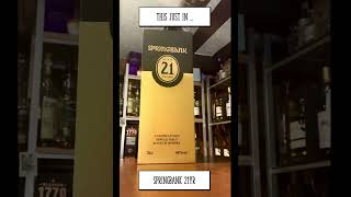 This Just In Limited Release Springbank Distillery 21yr old 46 2024 Release 🥃🏴󠁧󠁢󠁳󠁣󠁴󠁿 [upl. by Hermione]