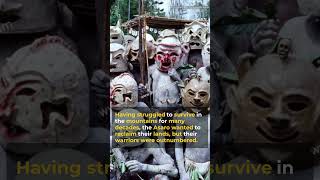 Uncovering the Masks of The Asaro Mudmen Tribe of Papua New Guinea in 37 seconds shorts [upl. by Mildrid]