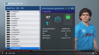 PES 2019 Napoli 19891990 PS4 [upl. by Zorina]