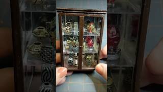 DIY Miniature Display Cabinet diy craft shorts [upl. by Niak397]