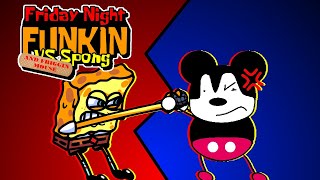 Friday Night Funkin Spong VS Friggin Mouse Universes Meet Full Week FNF ModHARDFan made [upl. by Aicilram]