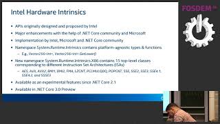 Intel® Hardware Intrinsics in NET Core [upl. by Orest]