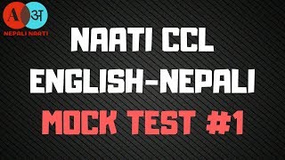 naati ccl mock test 1 english to nepali [upl. by Liliane]