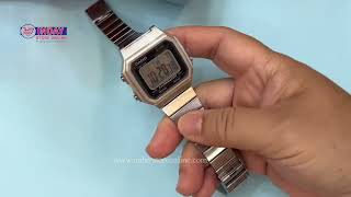 Casio B650WD1A How adjust Time and Date [upl. by Derina]