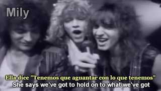 Bon Jovi  Livin On A Prayer Subtitulado Español Ingles [upl. by Cariotta713]