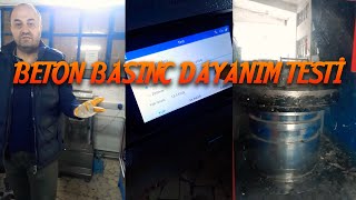 Beton basınç dayanımı testi [upl. by Ayidan742]