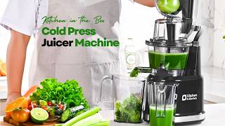 Kitchen in the Box Cold Press Juicer  Slow Masticating Juicer Machine  Best Juicer Machine 2024 [upl. by Kerwinn781]