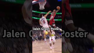 MUST SEE JALEN GREEN POSTER DUNK 😲🔥Shorts [upl. by Elleoj]