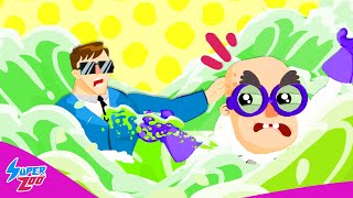 Dr Spooky makes SLIME  Cartoons for Kids  SuperZoo [upl. by Einwahs]