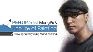 PENUP Digital Art Tutorial vol02 with mongpic Galaxy Note Drawing [upl. by Slorac]