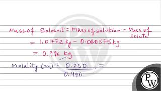 \\80575 \\times 102 kg\\ of Glaubers salt is dissolved in water to obtain 1 \\dm 3\\ [upl. by Zeba]