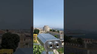 Looking over the Hagia Sophia and Istanbul through binoculars 🇹🇷travel turkey constantinople [upl. by Ilyk]