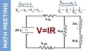 Circuit analysis  Solving current and voltage for every resistor [upl. by Friede366]