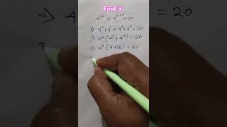 X ନିର୍ଣ୍ଣୟ କର  Nice Exponential Problem  maths ytshorts mathematics shorts [upl. by Walliw616]