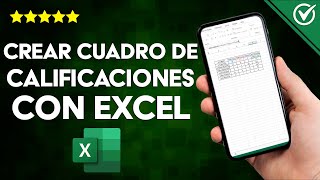 ¿Cómo crear un cuadro de calificaciones con EXCEL  Organizar datos [upl. by Lirret912]