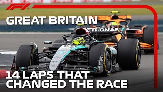 14 Laps That Changed The Race  2024 British Grand Prix [upl. by Nalrah]