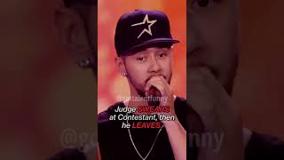 Judge SWEARS at contestant then he LEAVES Got Talent shocking moment [upl. by Eiramenna951]