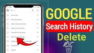 Google search history delete How to delete google search history permanently [upl. by Eltsirhc432]