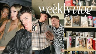 weekly vlog halloween nights new iphone amp a visit from my boyfff [upl. by Neyuq941]