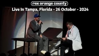 Rex Orange County  Live In Tampa Florida  October 26th 2024  Full Concert HD [upl. by Haroldson]