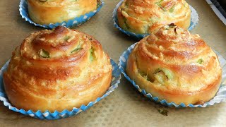 Spring Onion Cheese Soft Bread Delicious [upl. by Sherrard71]