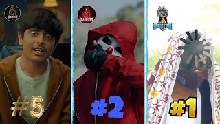 TOP 5 BEST FACEREVEAL OF FREE FIRE YOUTUBERS🔥😍AJJUBHAI FACE REVEAL [upl. by Nirual893]