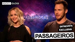 Hugo Gloss entrevista Jennifer Lawrence e Chris Pratt do elenco de quotPassageirosquot [upl. by Nothgierc]