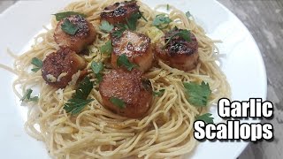 Healthy Garlic Scallops Recipe  Episode 265 [upl. by Konrad]