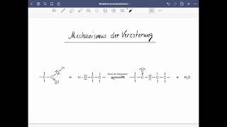 Mechanismus der Veresterung [upl. by Leviram]