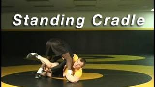 Standing Cradle Defense to High Crotch  Cary Kolat Wrestling Moves [upl. by Noteloc]