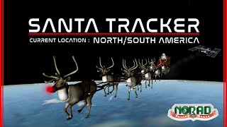 NOW DELIVERING in NORTH AMERICA  NORAD Santa Tracker 2022 [upl. by Ymmat]