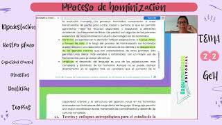 Proceso de hominización T22 GeH [upl. by Otxis]