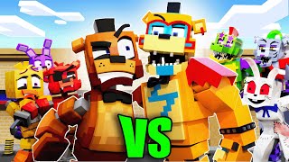 FAZEBEAR amp FRIENDS VS SECURITY BREACH  FNAF Security Breach Minecraft Animation [upl. by Rodd]