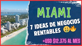 7 Ideas de Negocios Rentables en Miami 2024 🔥🔥🤑💰 [upl. by Norb]