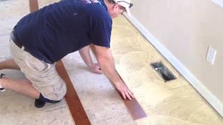 How To Install An Engineered Hardwood Floor Gluedowm [upl. by Julee]