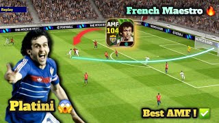 New 104 Rated Epic AMF Platini Review amp Gameplay in eFootball 2024 [upl. by Anielram]