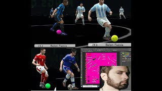 Cambiar de color la pelota rosada  pes 6  balls [upl. by Windham]