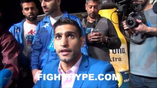 AMIR KHAN SAYS HES A BIGGER AND BETTER FIGHTER AT 147 POUNDS [upl. by Rehpotsrihc]