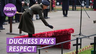 Duchess of Gloucester Steps in For Unwell Queen Camilla at Remembrance Ceremony [upl. by Larrie]