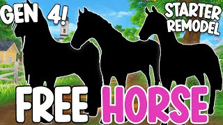 STAR STABLE RELEASING A FREE HORSE STARTER HORSE REMODEL GEN 4 FRIESIANS amp MORE THEORIES [upl. by Esirahs901]