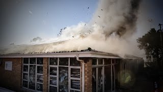 Grabouw Residents burn down local traffic department [upl. by Tim908]