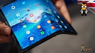 Royole FlexPai Hands On  First Foldable Phone on the Market [upl. by Esnohpla]