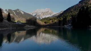 Lac de Vallon  Bellevaux  Drone [upl. by Nairdna946]