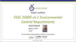 FSSC 22000 v51 Environmental Control Requirements [upl. by Walker]