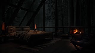 ☔🔥The Sound of Rain The Warm Fire  A Peaceful Place in a Small Room [upl. by Henebry792]