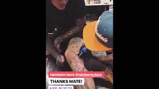 Oliver Sykes getting tattooed [upl. by Wertheimer]