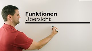 Funktionen Übersicht Funktionstypen Eigenschaften  Mathe by Daniel Jung [upl. by Juta]