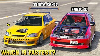 GTA 5  KANJO SJ vs BLISTA KANJO  Which is Fastest [upl. by Ellerud151]