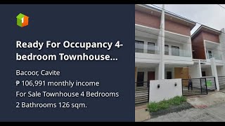 Ready For Occupancy 4bedroom Townhouse and Lot For Sale in Town and Country Molino Bacoor Cavite [upl. by Joli101]